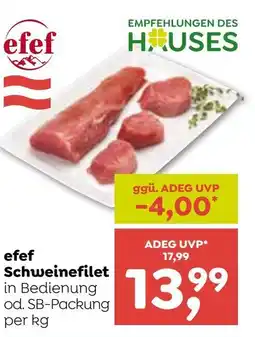 ADEG efef Schweinefilet Angebot