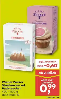 ADEG Wiener Zucker Staubzucker od. Puderzucker Angebot