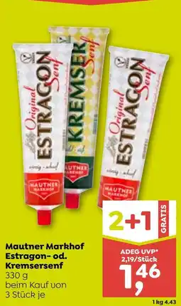 ADEG Mautner Markhof Estragon- od. Kremsersenf Angebot