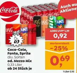 ADEG Coca-Cola, Fanta, Sprite Angebot