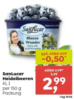 ADEG SanLucar Heidelbeeren Angebot