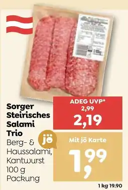 ADEG Sorger Steirisches Salami Trio Angebot
