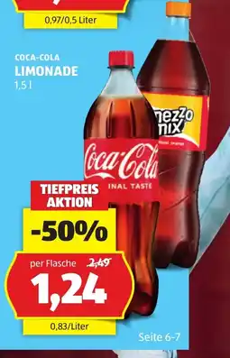 Hofer Coca-Cola Limonade Angebot