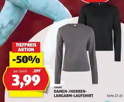 Hofer Crane Damen-/Herren-Langarm-Laufshirt Angebot