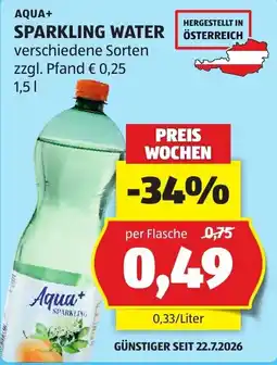 Hofer Aqua+ Sparkling Water Angebot