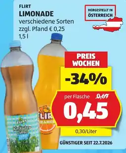 Hofer Flirt Limonade Angebot
