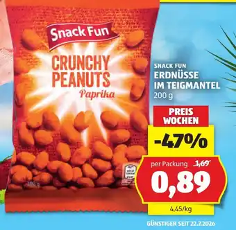 Hofer Snack Fun Crunchy Peanuts Paprika Angebot