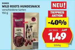 Hofer Romeo Wild Roots Hundesnack Angebot