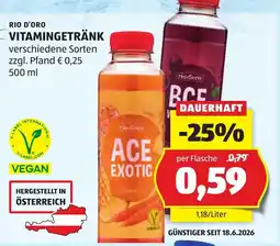 Hofer Rio d'Oro Vitamingetränk Angebot