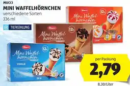 Hofer Mucci Mini Waffelhörnchen Angebot