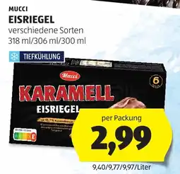 Hofer Mucci Karamell Eisriegel Angebot