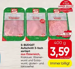 Spar S-Budget Aufschnitt 3-fach sortiert Angebot