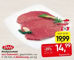 Spar TANN Rindsschnitzel Angebot