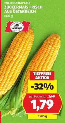 Hofer Zuckermäis Frisch Angebot