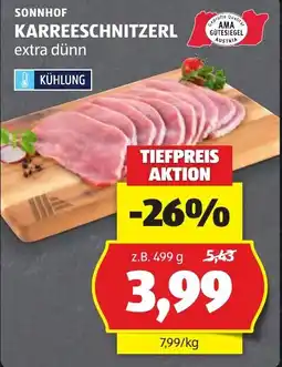 Hofer Sonnhof Karreeschnitzel extra dünn Angebot