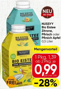 Spar NUSSYY Bio Eistee Angebot