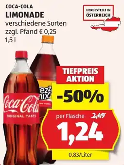 Hofer Coca-Cola Limonade Angebot