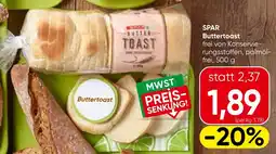 Spar Spar buttertoast Angebot