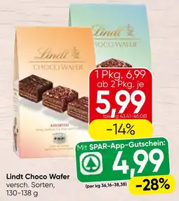 Spar Lindt Choco Wafer Angebot