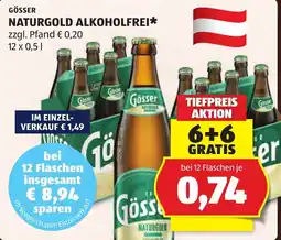 Hofer Gösser Naturgold alkoholfrei Angebot