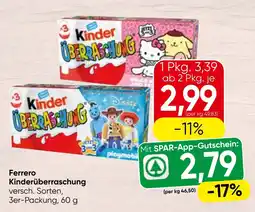 Spar Ferrero Kinderüberraschung Angebot