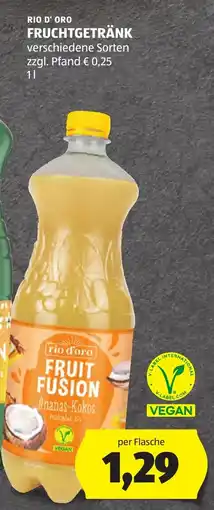 Hofer Rio d'Oro Fruit Fusion Ananas-Kokos Angebot