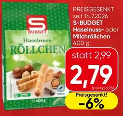 Spar S-Budget Haselnuss-Röllchen Angebot