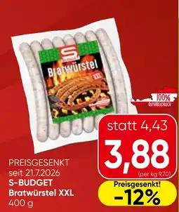 Spar S-Budget Bratwürstel XXL Angebot