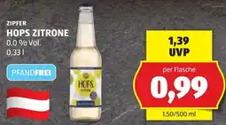 Hofer Zipfer Hops Zitrone Angebot