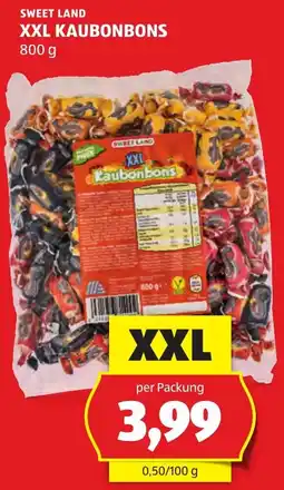 Hofer Sweet Land XXL Kau bonbons Angebot