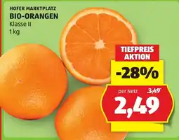 Hofer Bio-Orangen Angebot
