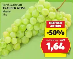 Hofer Trauben Weiss Angebot