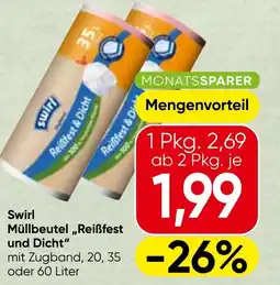 Spar Swirl Müllbeutel „Reißfest und Dicht“ Angebot
