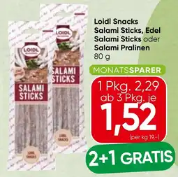 Spar Loidl Salami Sticks Angebot