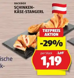 Hofer Backbox schinken käse-stangerl Angebot