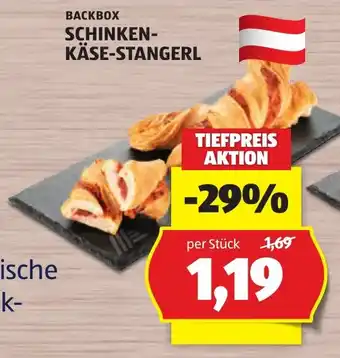 Hofer Backbox schinken käse-stangerl Angebot