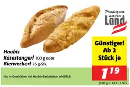 Nah&Frisch Haubis Käsestangerl oder Bierweckerl Angebot