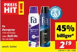 Nah&Frisch Fa Deospray Angebot
