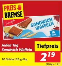 Nah&Frisch Jeden Tag Sandwich Waffeln Angebot