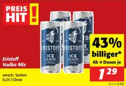 Nah&Frisch Eristoff Vodka Mix Angebot