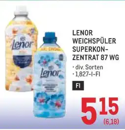 Metro LENOR WEICHSPÜLER SUPERKONZENTRAT 87 WG Angebot