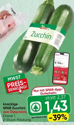 Spar SPAR Zucchini Angebot