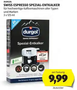 Hofer Durgol Swiss Espresso Spezial-Entkalker Angebot
