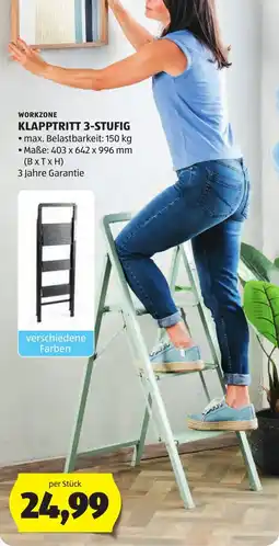 Hofer WORKZONE KLAPPTTRITT 3-STUFIG Angebot