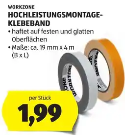 Hofer Workzone Hochleistungsmontage-Klebeband Angebot