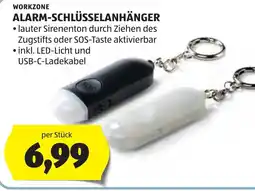 Hofer WORKZONE ALARM-SCHLÜSSELANHÄNGER Angebot