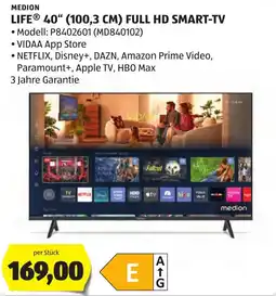Hofer Medion LIFE 40" (100,3 CM) Full HD Smart-TV Angebot