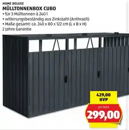 Hofer Home Deluxe Mülltonnenbox Cubo Angebot