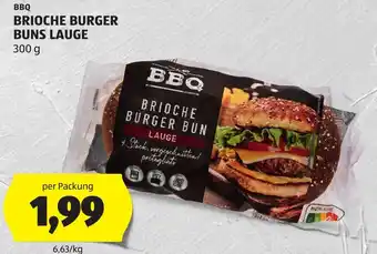 Hofer BBQ Brioche Burger Buns Lauge Angebot