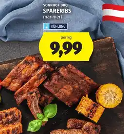 Hofer Sonnhof bbq spareribs marinert Angebot
